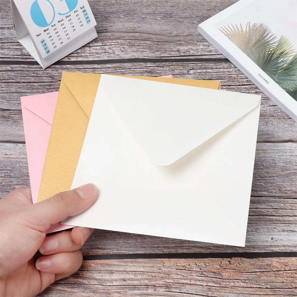 10Pcs/Lot Colorful Envelopes Paper Retro Blank Mini Paper Envelopes Wedding Party Invitation Greeting Cards Gift Square Envelope