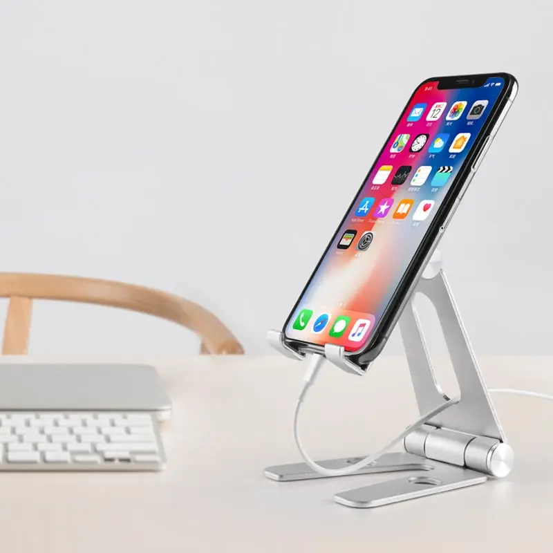 Koop Suntaiho Opvouwbare Telefoon Houder voor iPhone X Tablet Samsung S10 Huawei Xiaomi Verstelbare Mobiele Smartphone Bureau Houder Stand