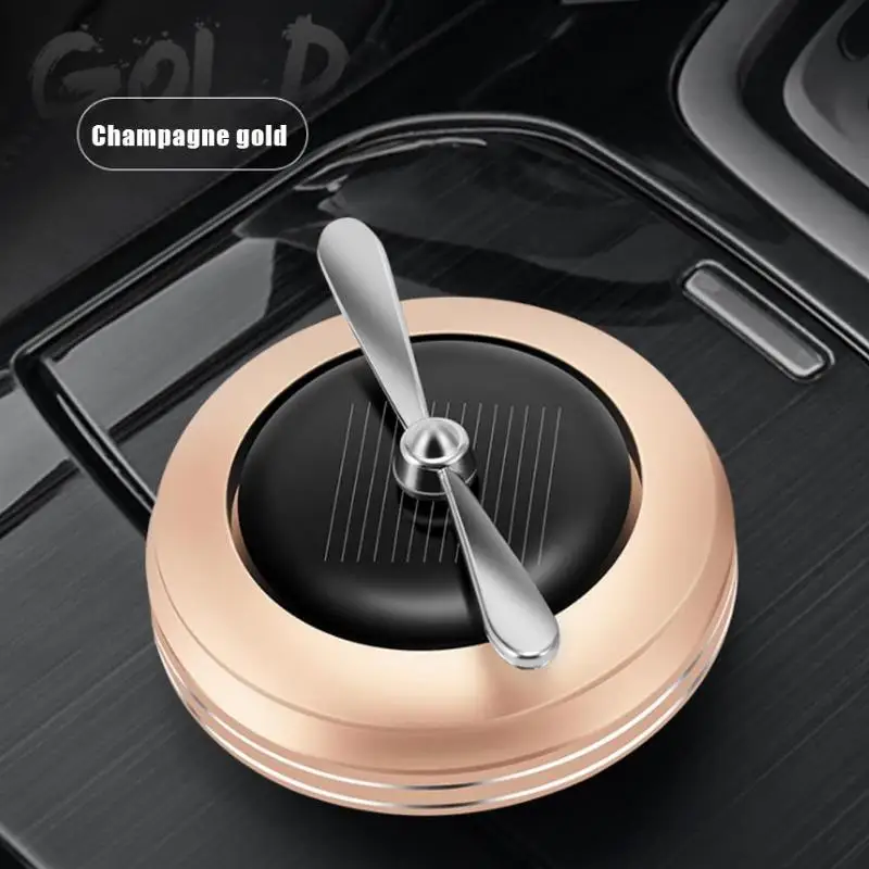 Автомобильный освежитель воздуха вращающийся на солнечной батарее твердый