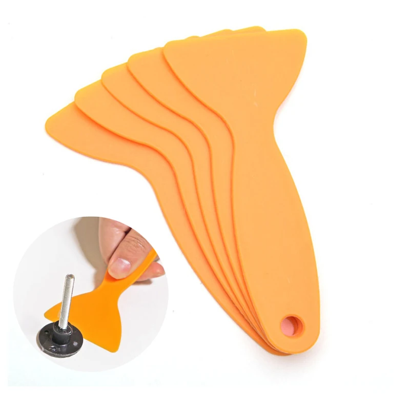 5pcs Plastic Blade Car WIndow Glass Vinyl Decal Sticker Adhesive Installation Tool Paint Glue Removal Removal Cleaner Squeegee razor blade scraper car sticker remover vinyl squeegee window tinting squeegee window scraper tool automotive film tools window scraper razor blade scrapers car film scraper glue removal scraper