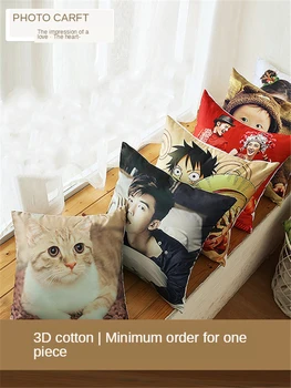 

B-LIFE Custom Design Photos Throw Pillow Cases Set Personalized Own Cushion Covers Square Decorative Pillow Covers Customized