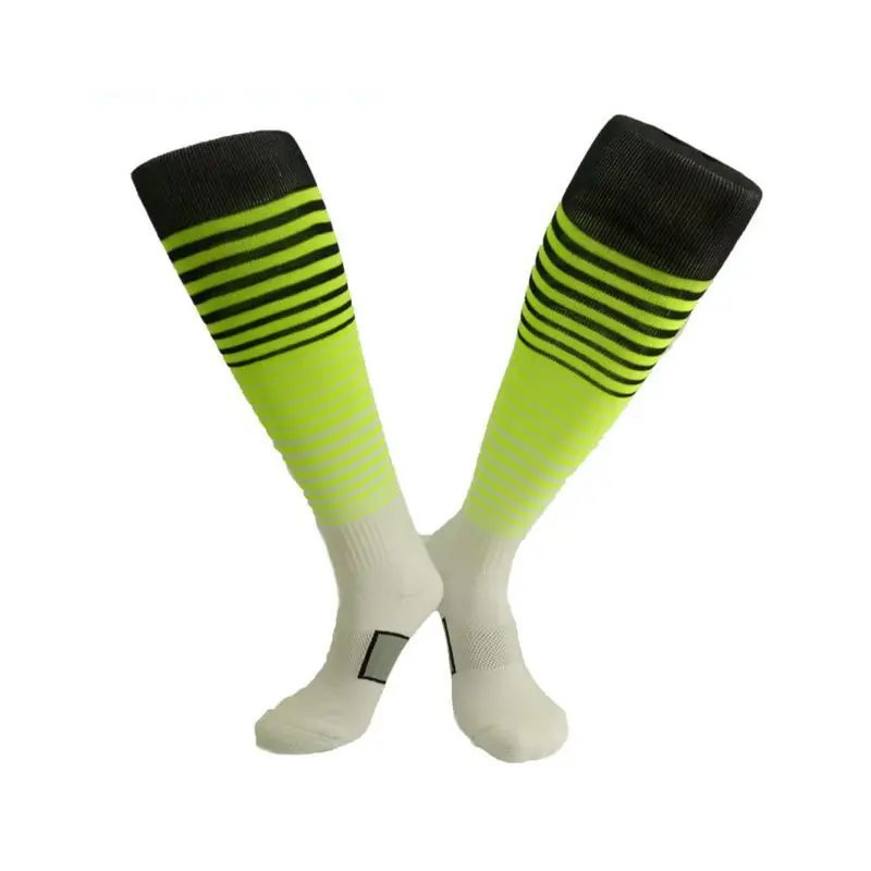 1 Pair Men Women Sports Socks Knee Legging Stockings Breathable Non-slip Soccer Baseball Football Over Knee Socks Hot