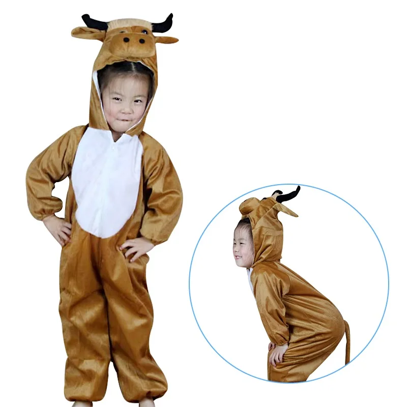 Kids Cartoon Animals Cattle Costumes Boy Girl Halloween Cosplay Costume Anime Disfraces Dress Up Role Play Jumpsuit Clothes Kids Cartoon Animals Cattle Costumes Boy Girl Halloween Cosplay Costume Anime Disfraces Dress Up Role Play Jumpsuit Clothes