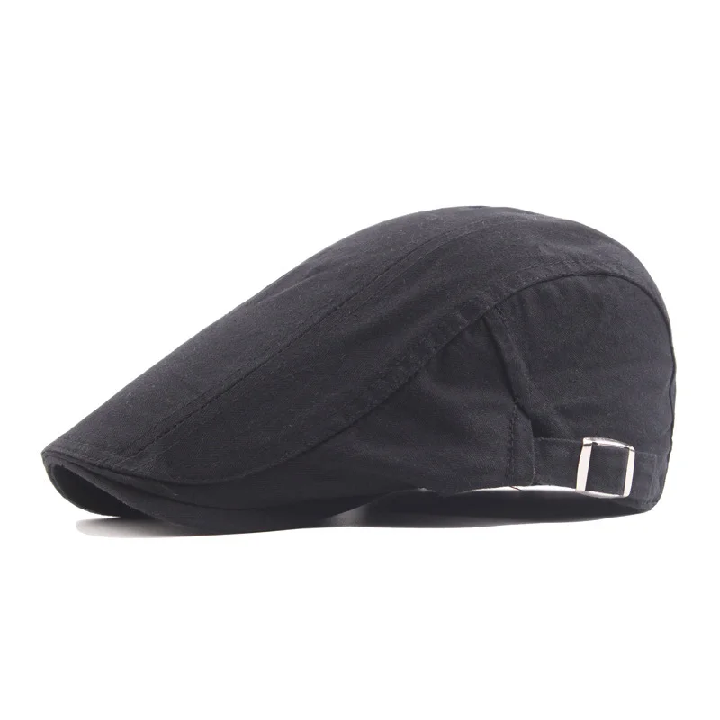 Black Beret FS Модный Черный Армейский зеленый мужской газетный берет, кепка, Весенняя зимняя уличная одноцветная солнцезащитная Кепка, плоская кепка s берет Homme Hiver - Цвет: Black Beret