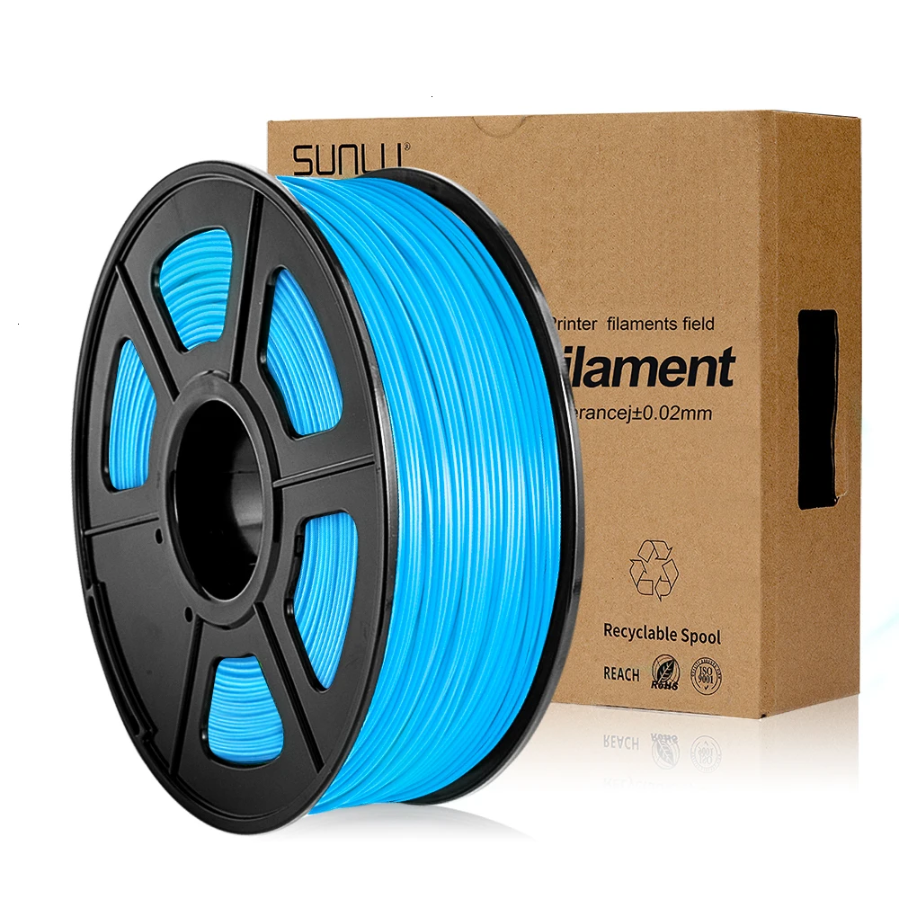 SUNLU 3D PLA Филамент для FDM принтера 3,00 мм разлагаемые печатные сублимационные заготовки 1 кг с катушкой без пузырьков