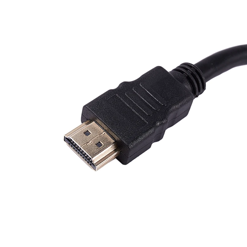 1,8 м HD tv HDMI штекер VGA Кабель-адаптер видео кабель Разъемы для PC tv черный