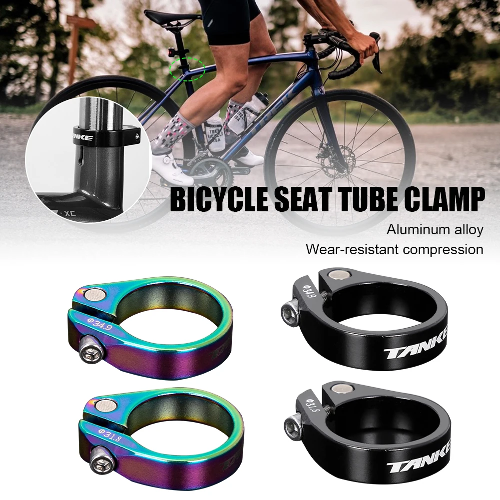 MTB Alloy Road Bicycle Seat Post Clamp 31.8mm/34.9mm Seat Pipe Clamp