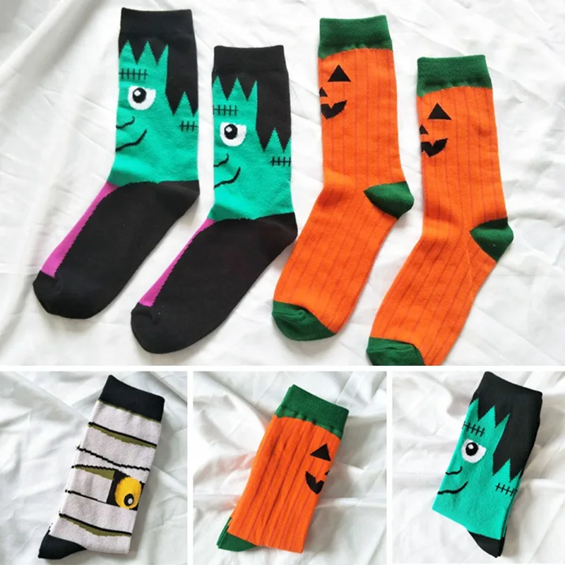 Cosplay&ware Bats Pumpkin Cartoon Socks Men Knee-high Halloween Cosplay Cotton Crew Spring Autumn Casual -Zentai shop online He8f6a1e35451466b97e0a1b8924368deY.jpg