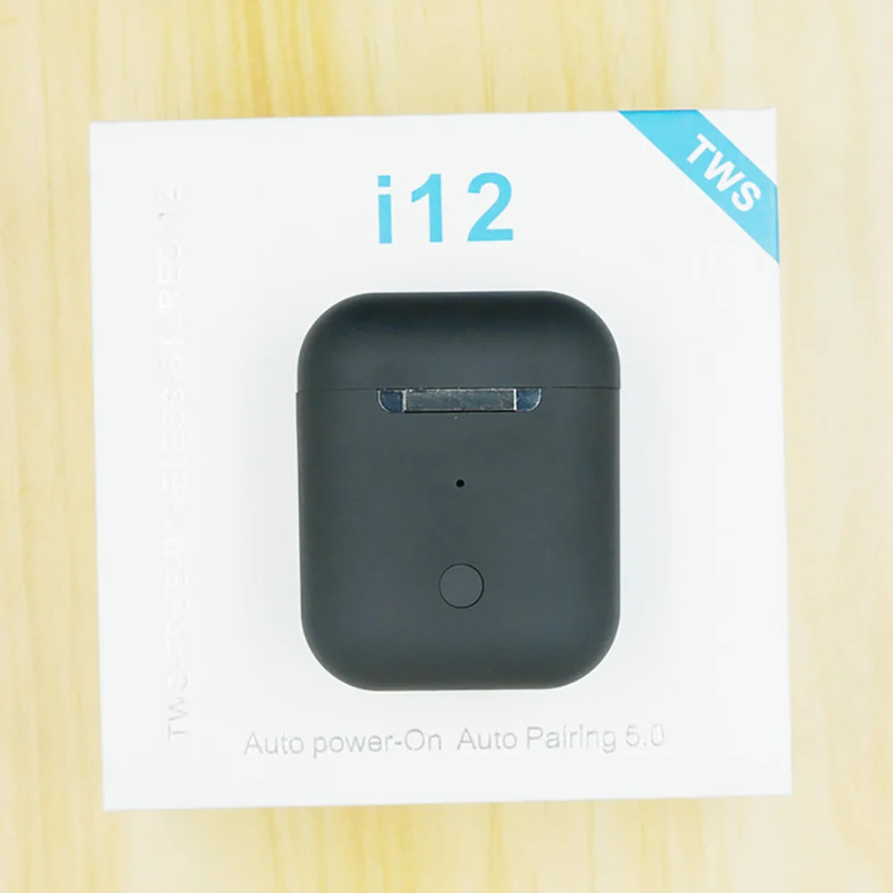 I12 матовое обновление bluetooth-наушник наушники с сенсорным управлением Беспроводные наушники гарнитуры истинные беспроводные стерео Tws - Цвет: i12 A  Matte black