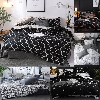 

Bedding Set 3pcs Geometric Printing Bed Lines Include Duvet Cover Bed Home Textile &Pillowcases Sets Cover Polyester Beddingset