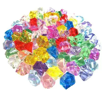 

200X Colorful Acrylic Crystal Gem Stone Ice Rocks Table Scatter Vase Decor Craft Acrylic Crystal Gem Stones