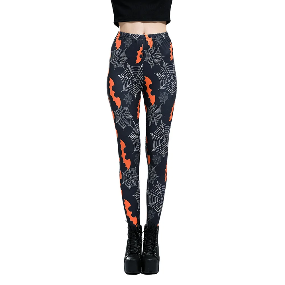 

Europe And America Halloween Horror Bat Digital Printing Elasticity Slim Fit Leggings