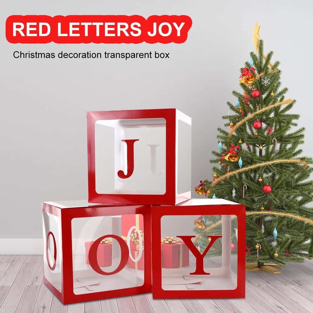 

Cube Transparent Boxes 3pcs JOY 4pcs Love Baby Creative Christmas Decoration Box Creative Special Party Birthday Decoration