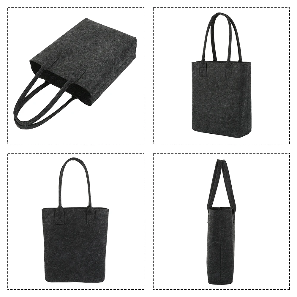 Felt Shopping Shoulder Storage Hand Bag Handbag Shopper Tote Bags Eco Friendly Bag for Women Ladies Purse Handbags Pouch Totes