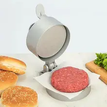 Aluminum Alloy Hamburger Meat Press Tool Burger Maker Beef Makers Mold Burger Press Maker Tool(Silver