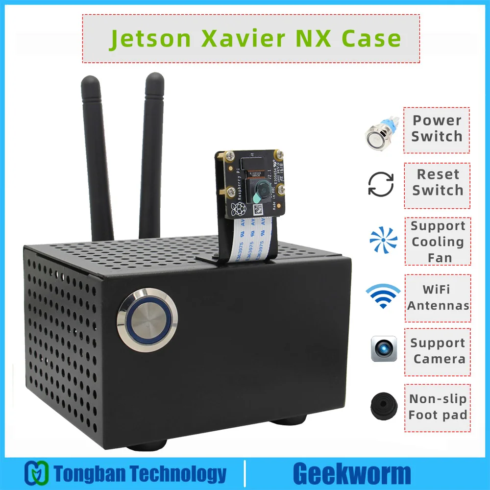 Antennas Jetson Xavier Wifi Developer-Kit NX with 2PCS Power--Reset-Switch for 