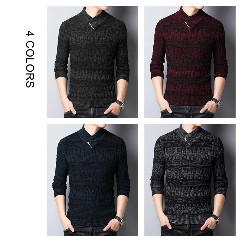 COODRONY Brand Winter Sweater Men Cotton Pull Homme Thick Warm Turtleneck Sweaters Pullover Men Clothes 2019 Jersey Hombre 91122