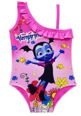 s0219-7922 Vampirin/детская одежда для купания для девочек, модель года, купальный костюм с милым пони купальный костюм с русалочкой, 1 предмет пляжные вечерние купальные костюмы для маленьких девочек - Цвет: s0219-7922