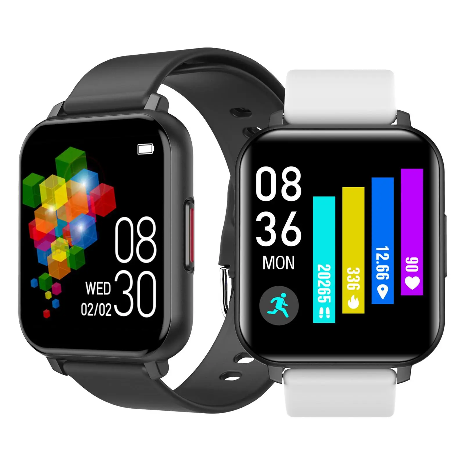 New T82 Smart Watch Full Touch Screen IP67 Waterproof Sport Fitness Bands Men Women Heart Rate Monitor Gaming Smart Bracelet