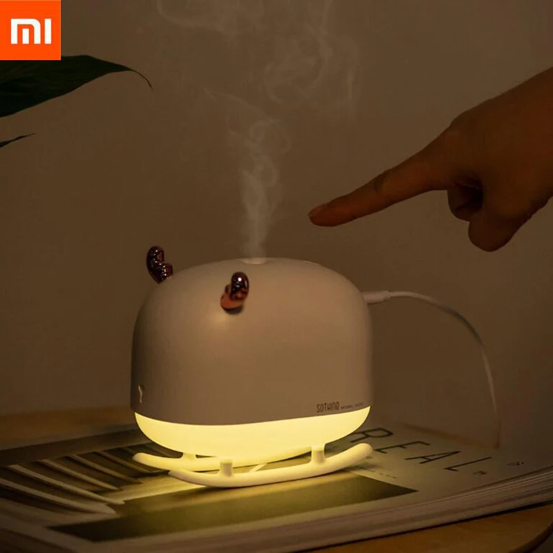 

New Xiaomi SOTHING DSHJ-H-009 260ML humidifier Silent USB Electric Aroma air diffuser nano-water mist Night Light Office Home