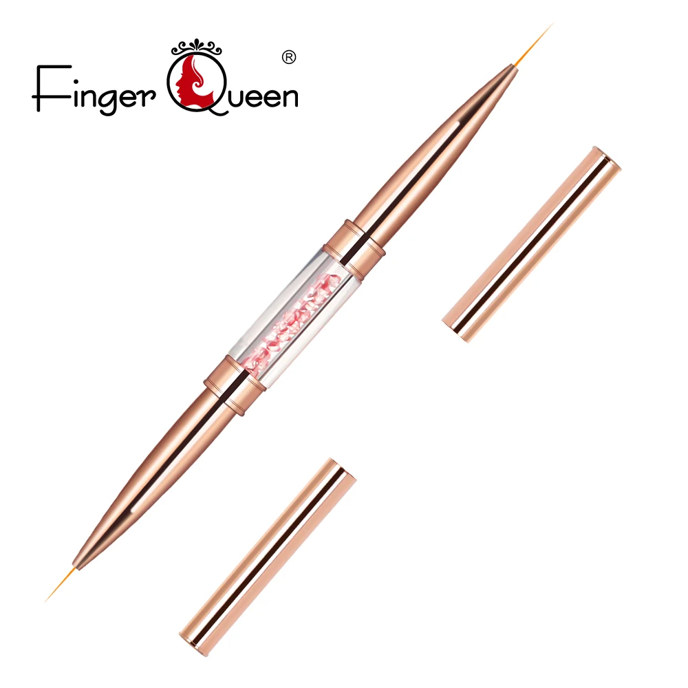 2021 New Doubleheaded Fine Brush Nails Acrylic Gel Art Liner Pen For