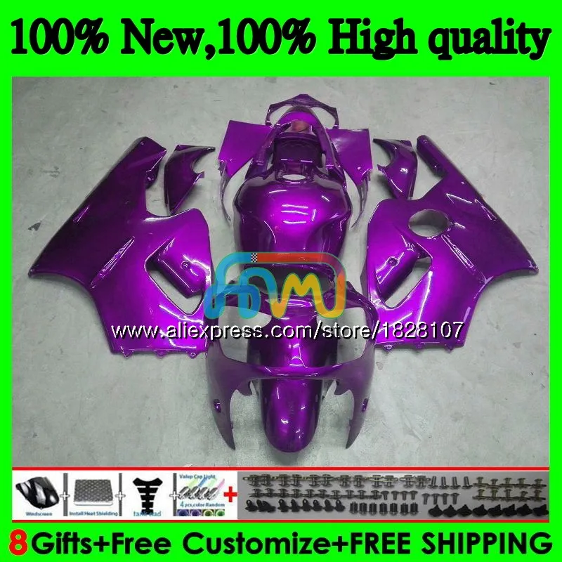 Инъекции для KAWASAKI ZX1200 ZX 12R 1200CC ZX-12R 23BS. 58 ZX12R 02 03 04 05 06 2002 2003 Новое Фиолетовое и ярко-2004 2005 2006 обтекатели - Цвет: No. 1