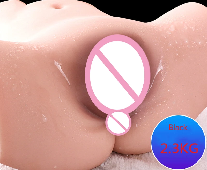 Big Ass Real Doll Silicone Male Happy Enjoyment Cosplay Props - Цвет: Черный