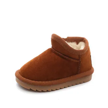 

Babaya Kids Snow Boots Girls Short Boots Boys Children Winter Shoes Plus Velvet Warm 2019 Winter New Velvet Baby Girls Boots