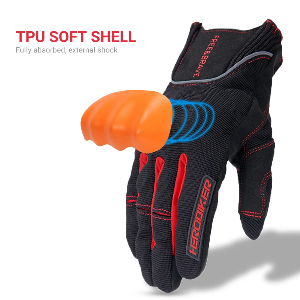 HEROBIKER мотоциклетные перчатки для езды по бездорожью Luva Motociclista Guantes мото