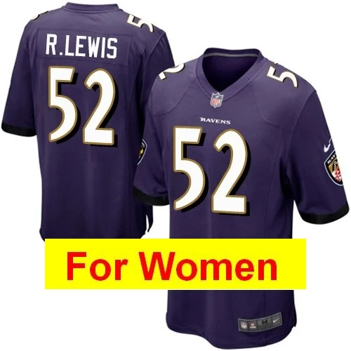 women Baltimore Lamar Jackson Terrell Suggs C.J. Mosley Joe Flacco Justin Tucker Game Color Rush Football jerseys - Цвет: Цвет: желтый