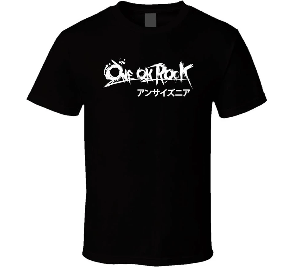 Футболка с логотипом One Ok Rock Japan Band черно белая мужская футболка бесплатная