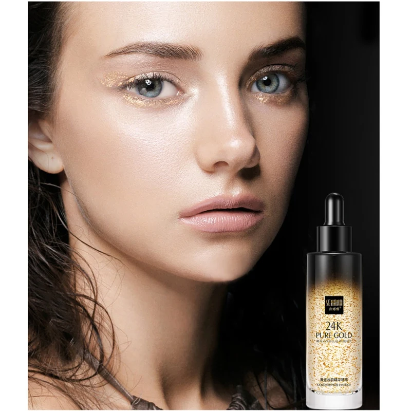 24k Gold Elixir макияж кожи масло для лица Эфирное масло перед праймером увлажняющее масло для лица против старения