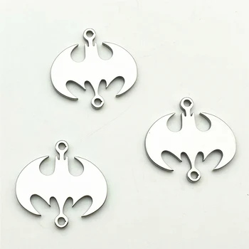 

Big bat Charm 5pcs Batman Connector Stainless Steel Fit Bracelet The Bat man Connectors Jewelry Handmade Diy Jewelry Make
