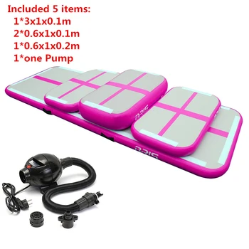 

Hot Sale A Set(5 Pieces) Inflatable Air Track Gymnastics Air Mat Tumbling Mat For Sale