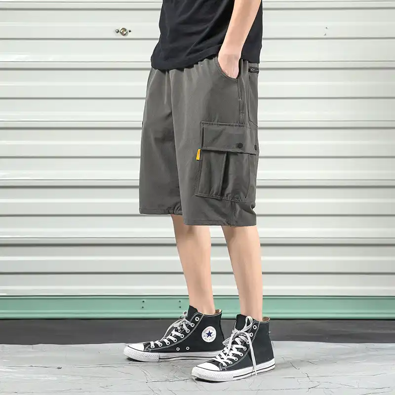 mens stretch waist shorts