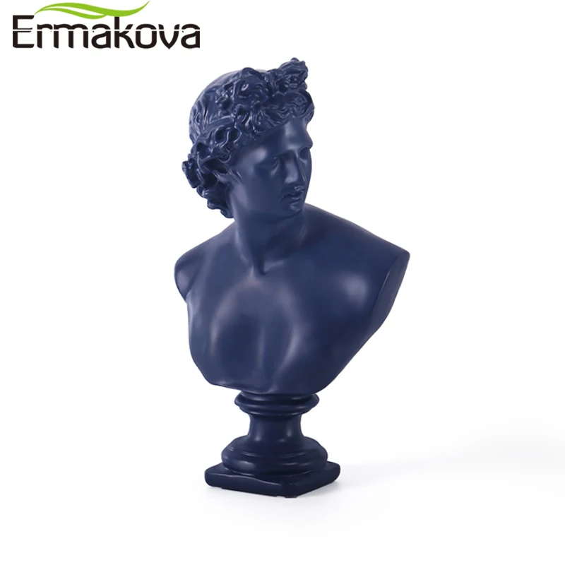 ERMAKOVA 32cm Nordic Creative David Anna Statue Male God Ornaments Simple Statuettes Modern Art Home Decoration Accessories