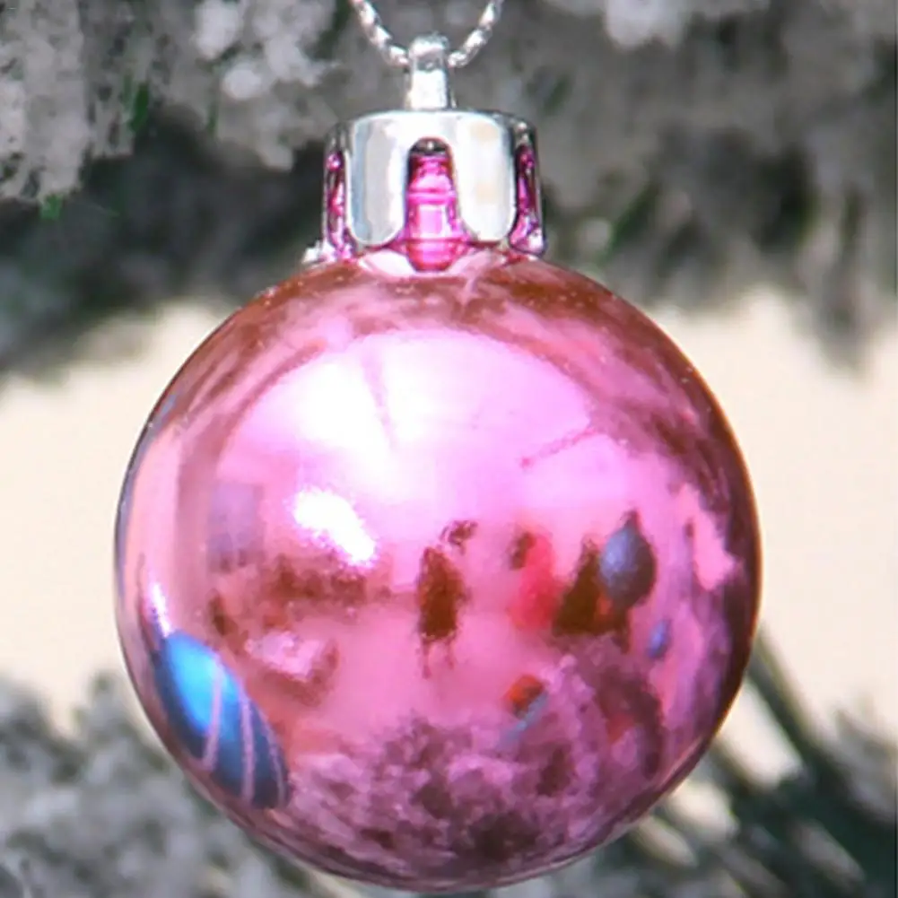 24 шт Комплект рождественских шаров Рождественская елка кулон рождественские украшения шар снежинка висящий праздничный подарок