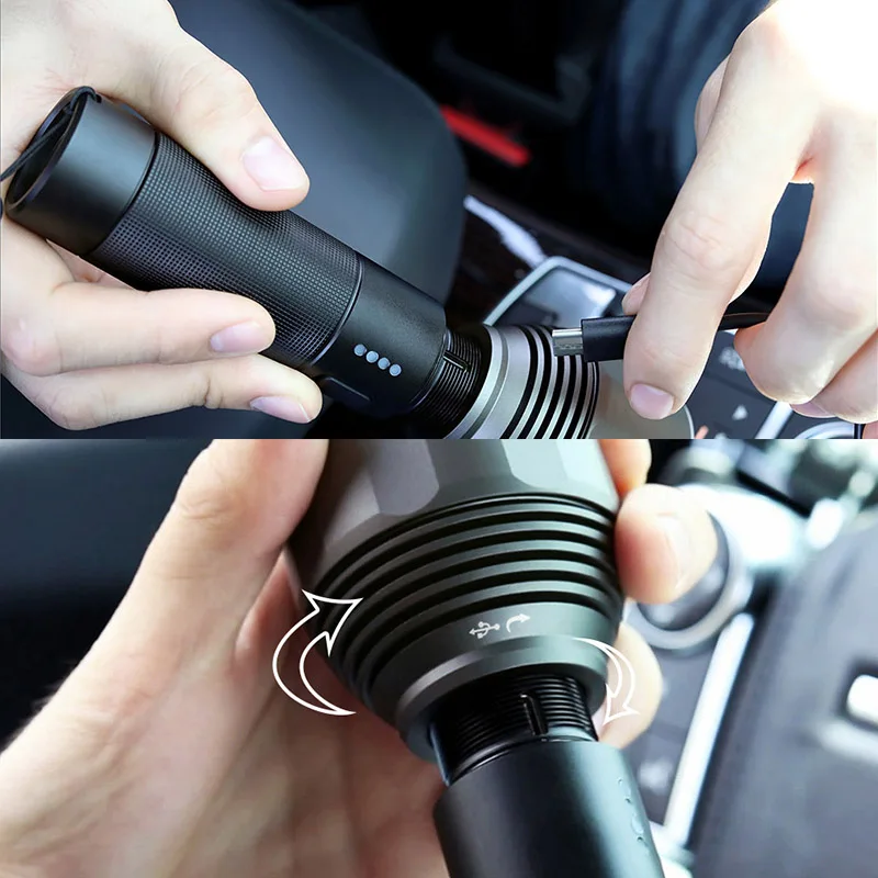  XIAOMI Youpin NexTool Rechargeable Flashlight 2000lm 380m 5 Modes IPX7 Waterproof LED light Type-C 