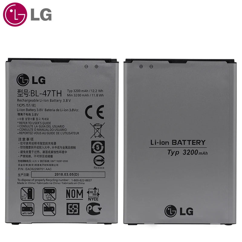 LG BL-47TH Аккумулятор для телефона LG Optimus G Pro 2 F350 F350K F350S F350L D837 D838 сменные батареи 3200 мАч