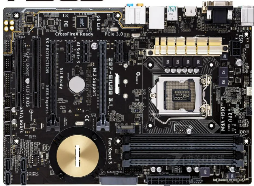Z97-E/USB3.1Desktop Motherboard Socket LGA 1150 i7 i5 i3 DDR3 SATA3 USB3.0 USED mainboard | Компьютеры и офис
