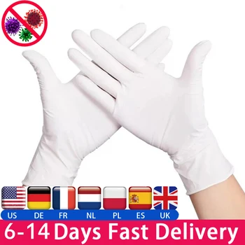 

Fast Delivery Disposable Gloves Latex Anti Virus Universal Non-Slip Medical Kitchen Work Rubber Garden Gloves For Left and Right
