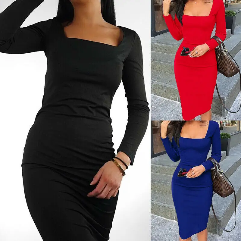 Brand New Solid Knit Tunic Clubwear Party Dress