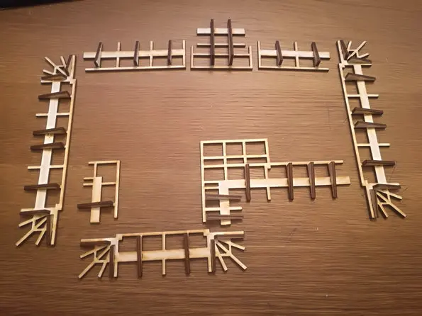 DIY игрушки дом гейши таблетки миниатюрная деревянная сцена модель с 28 мм соотношение 1:56 для японских воюющих штатов Размер 31*26*12 см