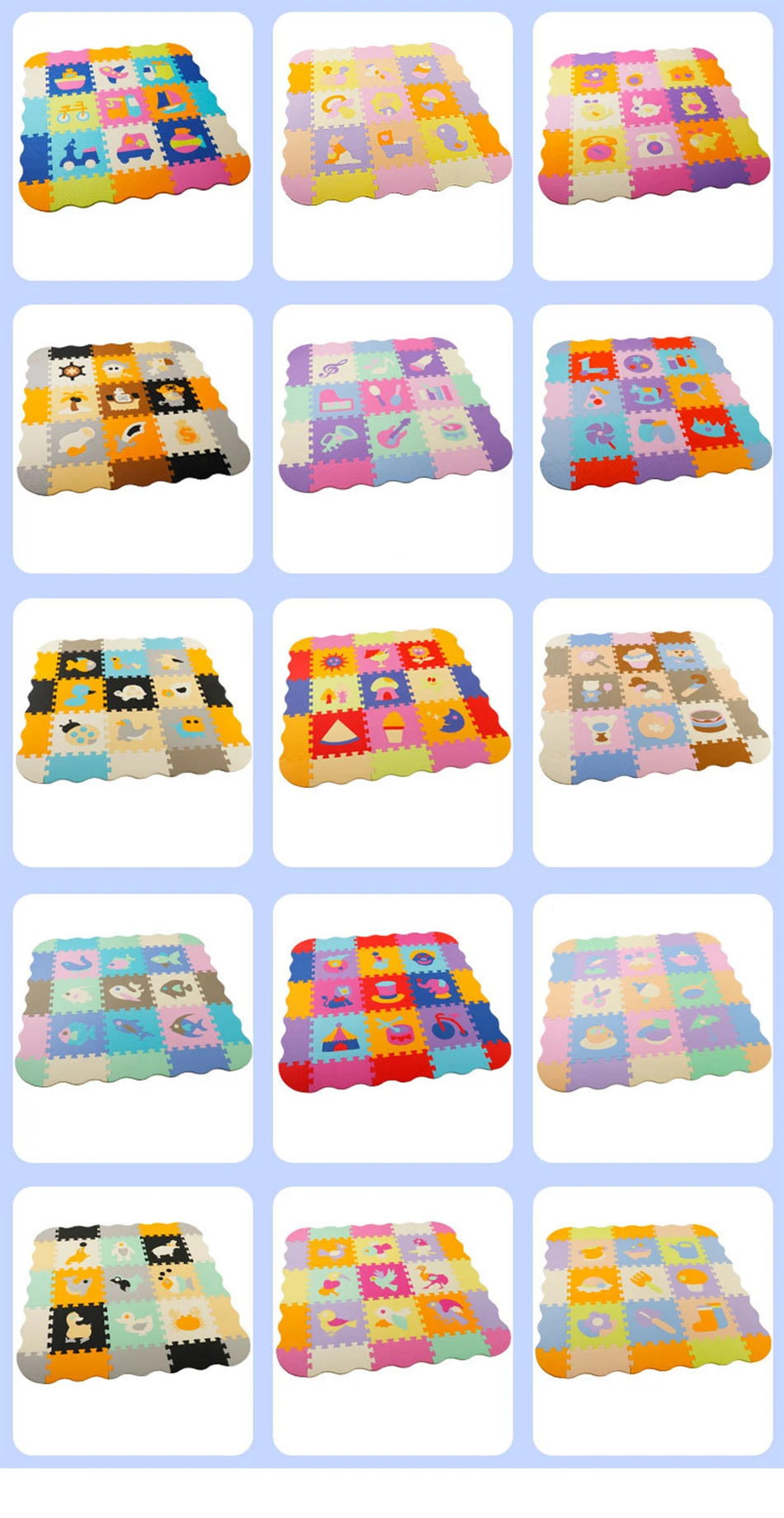 Esteira com Cerca Brinquedos para Crianças Espuma Jogar Bebê Quebra-cabeça Jigsaw Piso Desenvolvimento Esteiras Engrossar Tapete Almofada Atividade Educacional Eva 23 High Quality Brinquedos e hobbies