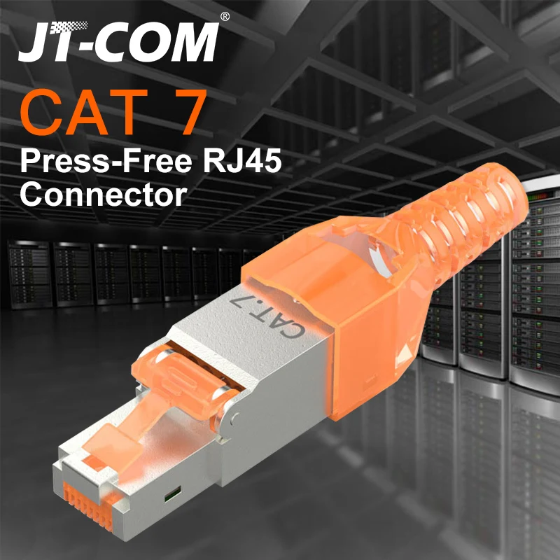 Cat7 Rj45 разъем Ethernet адаптер инструмент бесплатная опрессовка экранированная кристальная головка 8P8C сетевой