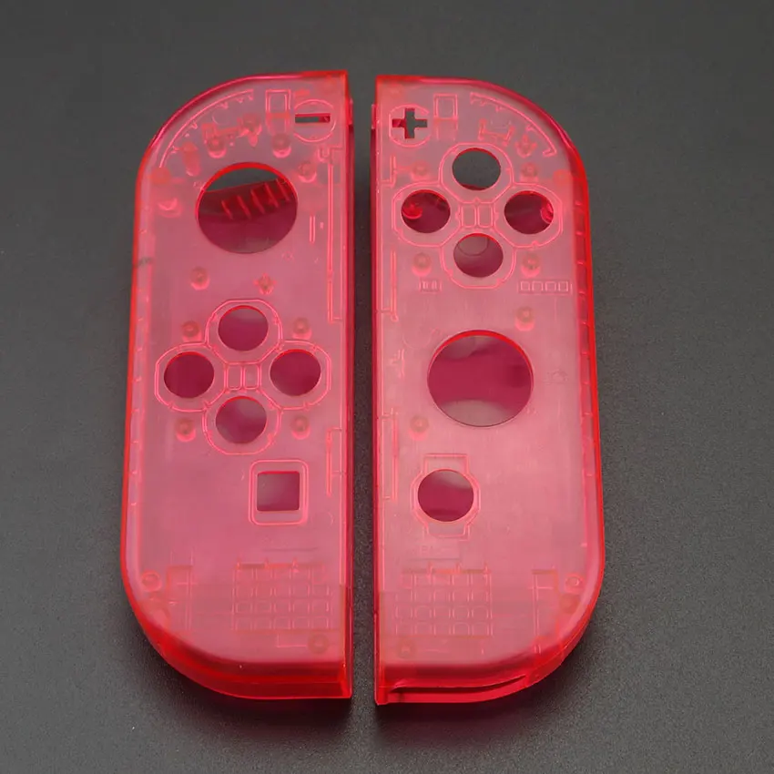 JCD корпус Оболочка Чехол для nintendo Switch NS NX Joy-Con контроллер Прозрачный Красный Синий Замена Защитный чехол s - Цвет: PP