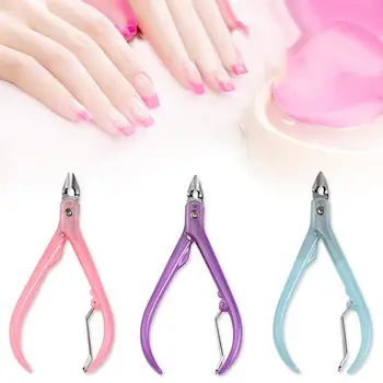 

Nail Cuticle Nipper Stainless Steel Rainbow Tweezer Clipper Dead Skin Remover Scissor Plier Pusher Tool