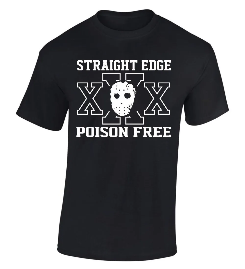 

2019 New Casual Cotton Tee Shirt Straight Edge XXX T Shirt Hardcore Punk Hard Core Summer Men T-shirt