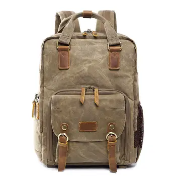 

Batik Waterproof Canvas Digital Slr Photo Backpack Durable Photographer Padded Camera Bag For Camera Lens