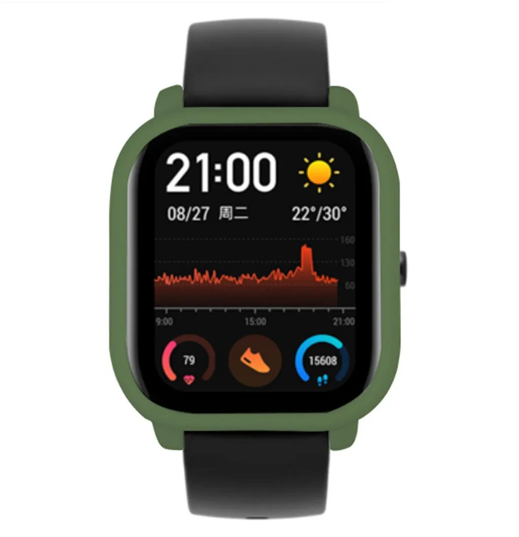 Чехол-накладка силиконовая рамка Защитная Для Xiaomi Huami Amazfit GTS Watch умные часы аксессуары на замену